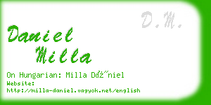 daniel milla business card